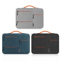 13 Laptop Sleeve Case for Macbook Samsung Thinkpad Sony Dell Alienware Chuwi Asus Hp -13.5 Inch Zipper Briefcase Handbag - Grey thumbnail