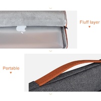 Stylish Laptop Handbag For Macbook & More - Polyester & Nylon - Grey thumbnail