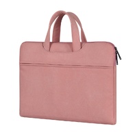 Waterproof Portable One-shoulder Handbag for 15.6 Laptops with Hidden Zipper and Suitcase Belt - Light Grey thumbnail