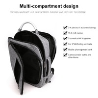 Multifunctional Oxford Laptop Backpack - Cxs-620 - Light Grey thumbnail