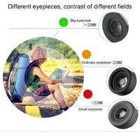 Mini Pocket Telescope with Finger Buckle - 2.5x17.5mm - Gold thumbnail