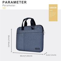 Breathable Laptop Bag for 15 Macbook Samsung Sony Dell Alienware Chuwi Asus Hp - Blue thumbnail