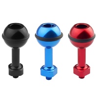 Universal 1 / 4 Ball Adapter for Action Cameras - Compatible with Gopro Insta360 Dji and More - 2.5cm Diameter - Blue thumbnail