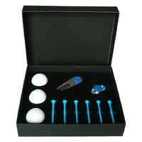 Complete Golf Gift Set 11-in-1 Tees Divot Tool and 3 Balls - Red thumbnail