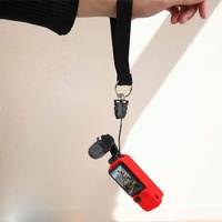 3 in 1 Silicone Case Set for Dji Pocket 3 - Red thumbnail