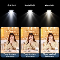 Bluetooth Remote Selfie Stick with Dual Fill Light and Tripod - Red thumbnail