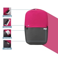 Xy Series Multi-functional Backpack for 13.3 Inch Laptop - Fashion Colour Matching - Rose Red thumbnail