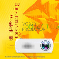 Mini Led Projector Home Theater Supports Hdmi & Av & Sd & Usb - Silver thumbnail