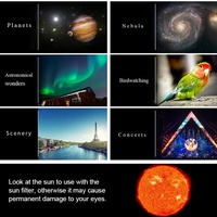 High Definition Astronomical Telescope with Tripod and Phone Clip - White thumbnail