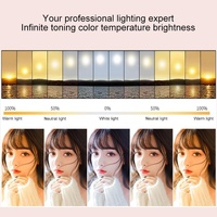 Beauty Eye Care Filling Light Holder for Live Streaming - White thumbnail