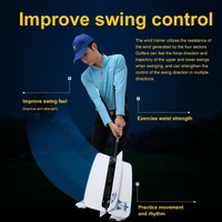 Improve Golf Swing with Wind Resistance Trainer - Yellow thumbnail