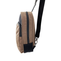 FIB Byron Sling Backpack Bag Travel w/ Single Adjustable Strap - Brown thumbnail