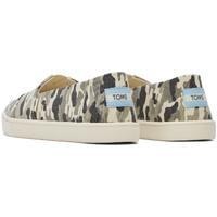 TOMS Womens Casual Canvas Slip On Sneakers Shoes Espadrilles - Army Camo Camouflage - US 7 thumbnail