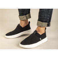 TOMS Mens Canvas Slip On Shoes Casual Sneakers Breathable Espadrilles - Black - US 8 thumbnail