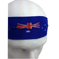 Australia Flag Headband Tennis Cricket Australia Day Aussie Costume in Blue thumbnail