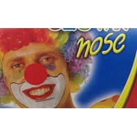 Soft CLOWN NOSE Costume Dress Up Halloween Spongy Sponge Circus Fancy Fun Silly - Red thumbnail