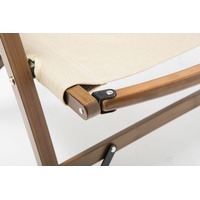 Bamboo Foldable Camping Table + 2 Chairs Waterproof Wood Wooden Travel Set Kit thumbnail