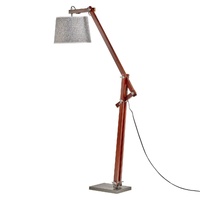 156cm Large Bamboo Floor Lamp Modern Vintage Wooden Light Antique Shade - Cherry thumbnail