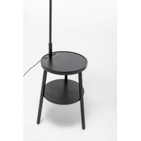Naples Tripod Floor Lamp Shelf Storage Drawer Bed Side Table Light w/ USB Charger thumbnail