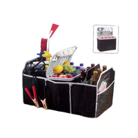 Deluxe Collapsible Car Boot Organiser with Cooler Bag Trunk Storage Bag Folding thumbnail