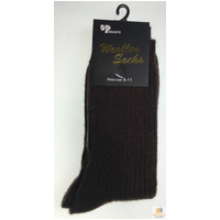 2 Pairs WOOL BLEND SOCKS Mens Soft Dress Thick Work Thermal Warm Cushion Foot - 6-11 thumbnail