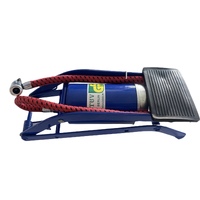 Foot Air Pump High Pressure Gauge Tyre Tire Inflator Air Bed Bike Ball thumbnail
