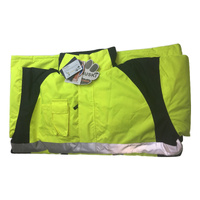 HUSKI Miner Hi Vis Waterproof Jacket Industrial Workwear Reflective 918015 - 5XL (127cm) thumbnail