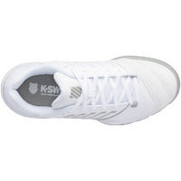 K-Swiss Womens Bigshot 4 AC Tennis Shoes - White/Silver - US 9.5 thumbnail