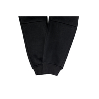 Mens Skinny Track Pants Joggers Trousers Gym Casual Sweat Cuffed Slim Trackies Fleece - Black - M thumbnail
