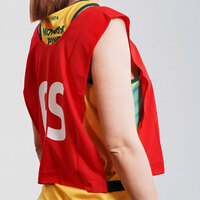 7pcs Set of Summit Netball Bibs Senior Team Pack Bulk Net Ball - Red Colour thumbnail