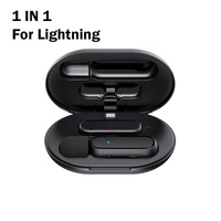 Professional Wireless Lavalier Microphone Set with Portable Charging Box Crystal Clear Audio - 2in1-Lightning thumbnail