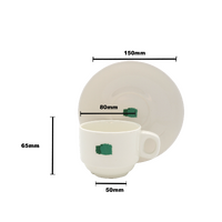 Summer Block Cup and Saucer - 200ml thumbnail