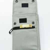 Grey Water-Resistant Nylon Crossbody Phone Bag – Compact Travel Wallet & Card Holder for Men and Women(Mobile phones and cards are shooting props, not thumbnail