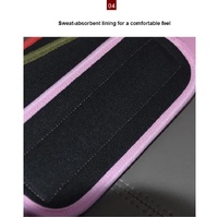 Black Set (2 Ankle Straps + 3 elastic ropes + 1 mesh bag) Adjustable Ankle Straps for Leg and Glute Training - EVA Padded Gym Foot Straps thumbnail