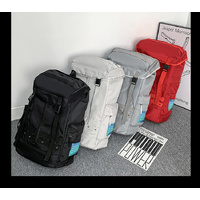 Red Trendy Street Style Backpack - Large Capacity for Hiking, Students & Everyday Use thumbnail