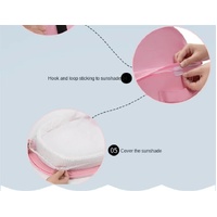 Pink Portable Multi-Purpose Baby Bed and Diaper Backpack - Lightweight, Waterproof, Canvas + Polyester Material, Travel Essential for Moms(With mosqui thumbnail
