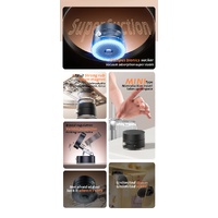 Black Magnetic Phone Mount for Cars and Home, 360° Rotating Magnetic Stand with PC Mirror Sticker thumbnail