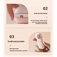 2 Pcs Pink Pig Mini Handheld Heat Sealing Machine for Food Bags – Compact, Portable, USB Rechargeable thumbnail