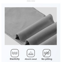 Dark Grey Size S High-Waisted Butt-Lifting Seamless Yoga Leggings for Women – Knitted Fitness Pants thumbnail