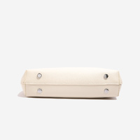 Off White Women's Trendy PU Leather Shoulder Bag - Fashionable Underarm Hobo Bag with Adjustable Strap thumbnail