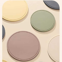 Brown 3 Pcs Premium Silicone Round Heat-Resistant Pad - 20cm Durable Kitchen Pot Mat with Anti-Slip Design thumbnail