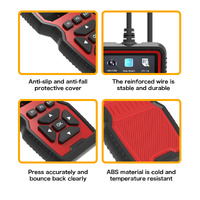 Black and Red OBD2 Scanner Car Diagnostic Tool - Engine Fault Code Reader thumbnail