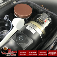 12V Car Espresso Moka Coffee Maker Set Espresso In Car Coffee Machine With 2Cups thumbnail