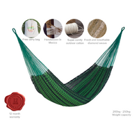 Mayan Legacy Queen Size Outdoor Cotton Mexican Hammock in Jardin Colour thumbnail