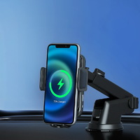 Devanti Wireless Car Charger Fast Charging Car Mount Vent Suction cup thumbnail