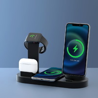 Devanti 4-in-1 Wireless Charger Dock Multi-function Charging Station for Phone thumbnail