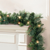 Jingle Jollys 1.8m Christmas Garland with LED lights Party Xmas Decorations thumbnail