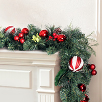 Jingle Jollys 2.7m Christmas Garland with Decorations Xmas Wedding Party thumbnail