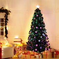 Jingle Jollys 1.8m Christmas Tree Optic Fibre LED Xmas tree Multi Colour thumbnail