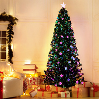 Jingle Jollys 2.4m Christmas Tree Optic Fibre LED Xmas tree Multi Colour thumbnail